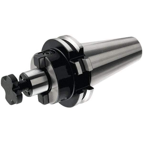 Iscar - DIN69871-50 Taper Shank 22mm Pilot Diam Shell Mill Holder - 100mm Flange to Nose End Projection, 47mm Nose Diam, Through-Spindle & DIN Flange Coolant - Exact Industrial Supply