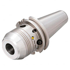 Iscar - CAT40 Taper Shank, 1-1/4" Hole Diam, Hydraulic Tool Holder/Chuck - 2.205" Nose Diam, 4.331" Projection, 2.44" Clamp Depth, 12,000 RPM, Through Coolant - Exact Industrial Supply