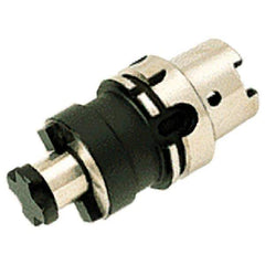 Iscar - HSK100A Taper Face Mill Holder & Adapter - 2.3622" Pilot Diam, 1.5748" Arbor Length, M16 Mount Hole, 0.000197" TIR - Exact Industrial Supply