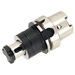 Iscar - HSK63A Taper Shank 22mm Pilot Diam Shell Mill Holder - 60mm Flange to Nose End Projection, 40mm Nose Diam, Through-Spindle Coolant - Exact Industrial Supply