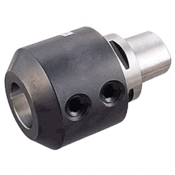 Iscar - C6 Modular Connection 12mm Hole End Mill Holder/Adapter - 42mm Nose Diam, 60mm Projection, Through-Spindle Coolant - Exact Industrial Supply
