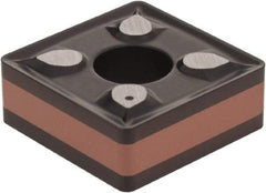 Iscar - SNMG432 M3M Grade IC6015 Carbide Turning Insert - TiCN/Al2O3/TiN Finish, 90° Square, 1/2" Inscr Circle, 3/16" Thick, 1/32" Corner Radius - Benchmark Tooling