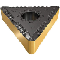 Iscar - TNMG332 F3P Grade IC8150 Carbide Turning Insert - TiCN/Al2O3/TiCN/TiN Finish, 60° Triangle, 3/8" Inscr Circle, 3/16" Thick, 1/32" Corner Radius - Benchmark Tooling