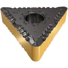 Iscar - TNMG331 F3P Grade IC8250 Carbide Turning Insert - TiCN/Al2O3/TiN Finish, 60° Triangle, 3/8" Inscr Circle, 3/16" Thick, 1/64" Corner Radius - Benchmark Tooling