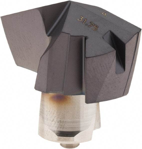 Iscar - Series ICP, 31.75mm Diam Grade IC908 140° Replaceable Drill Tip - Carbide, TiAlN Finish, 31 Seat Size - Benchmark Tooling