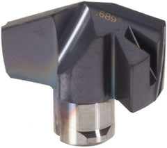 Iscar - Series ICM, 17.5mm Diam Grade IC907 140° Replaceable Drill Tip - Carbide, TiAlN/TiN Finish, 17 Seat Size - Benchmark Tooling