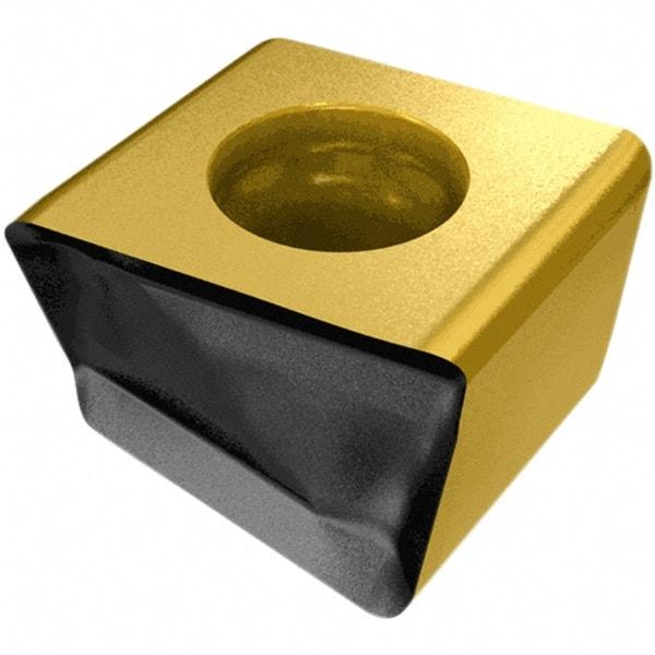 Iscar - H490 ANCX170608 Grade IC330 Carbide Milling Insert - TiCN/TiN Finish, 0.4094" Thick, 0.8mm Corner Radius - Benchmark Tooling