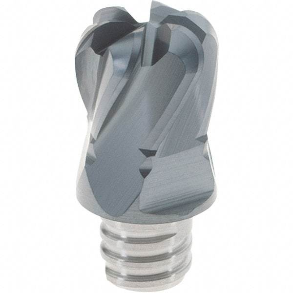 Iscar - MM ETRT08 IC908 Grade Carbide End Mill Milling Tip Insert - TiAlN Coated, 6 Flutes, 0.5" Cut Diam, 0.27" Depth of Cut, 0.65" Extension, 1/8" Cnr Rad, 30° Helix Angle - Benchmark Tooling