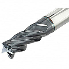 Iscar - 1/2", 4 Flute, Single End, Solid Carbide, 0.023" Corner Radius End Mill - 3" OAL, Right Hand Flute, 1" LOC, Right Hand Cut - Benchmark Tooling