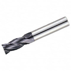 Iscar - 3/8", 4 Flute, Single End, Solid Carbide, 0.02" Corner Radius End Mill - 3" OAL, Right Hand Flute, 3/4" LOC, Right Hand Cut - Benchmark Tooling