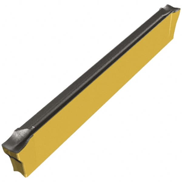 Iscar - DGN2002 XL IC830 Grade, 0.081" Cutting Width, Carbide Cutoff Insert - Neutral Lead Angle, 0.008" Cnr Rad, AlTiN/TiN Coated, Double End - Benchmark Tooling