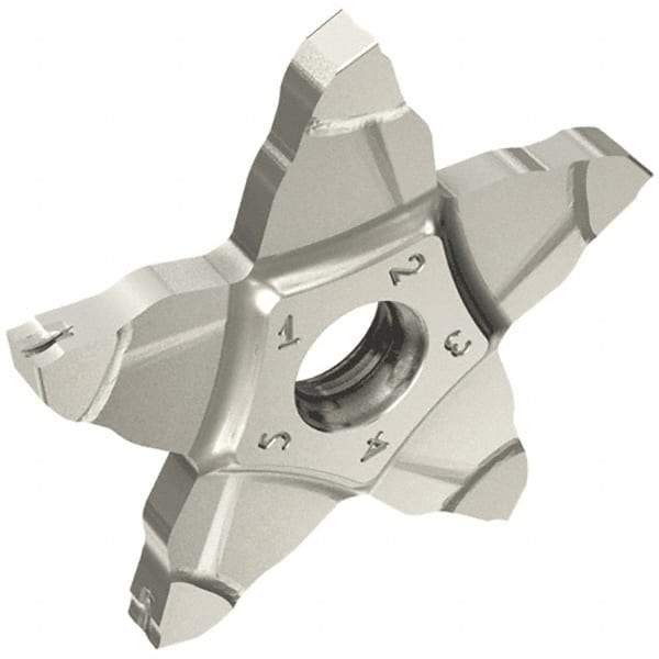 Iscar - PENTA34N200 J IC908 Grade, 0.079" Cutting Width, Carbide Cutoff Insert - Neutral Lead Angle, 0.039" Cnr Rad, TiAlN Coated, Other End - Benchmark Tooling