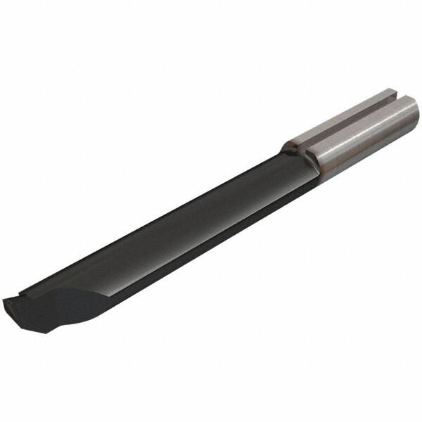 Iscar - 6mm Min Bore Diam, 15mm Max Bore Depth, 6mm Shank Diam, Corner Radius Boring Bar - 0.0079" Corner Radius, Left Hand Cut, Solid Carbide, TiAlN Finish - Exact Industrial Supply