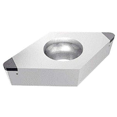 Iscar - DCMW3-2 M2 Grade IB20H PCBN Turning Insert - Uncoated, 55° Diamond, 3/8" Inscr Circle, 5/32" Thick, 1/32" Corner Radius - Benchmark Tooling
