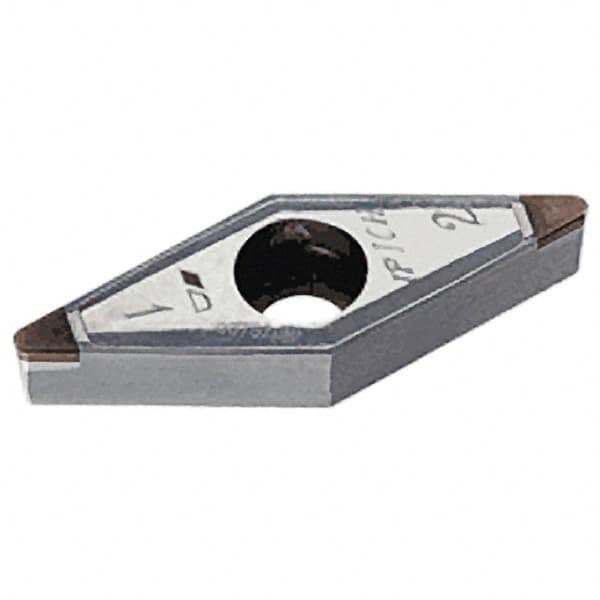 Iscar - VBMW332 M2 Grade IB20H PCBN Turning Insert - Uncoated, 35° Diamond, 3/8" Inscr Circle, 3/16" Thick, 1/32" Corner Radius - Benchmark Tooling