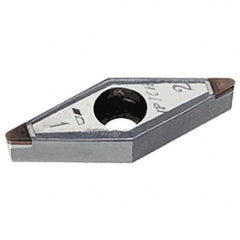 Iscar - VBMW331 M2 Grade IB20H CBN Turning Insert - Uncoated, 35° Diamond, 3/8" Inscr Circle, 3/16" Thick, 1/64" Corner Radius - Benchmark Tooling