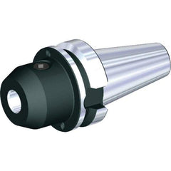 Kennametal - BTKV40 Taper Shank 8mm Hole End Mill Holder/Adapter - 28mm Nose Diam, 50mm Projection, Through-Spindle & DIN Flange Coolant - Exact Industrial Supply