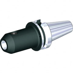 Kennametal - BTKV40 Taper Shank 1" Hole End Mill Holder/Adapter - 2" Nose Diam, 4" Projection, Through-Spindle & DIN Flange Coolant - Exact Industrial Supply