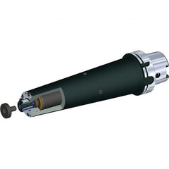 Kennametal - HSK63A Taper Shank 27mm Pilot Diam Shell Mill Holder - 260mm Flange to Nose End Projection, 61mm Nose Diam, M12x1.75 Lock Screw, Through-Spindle Coolant - Exact Industrial Supply
