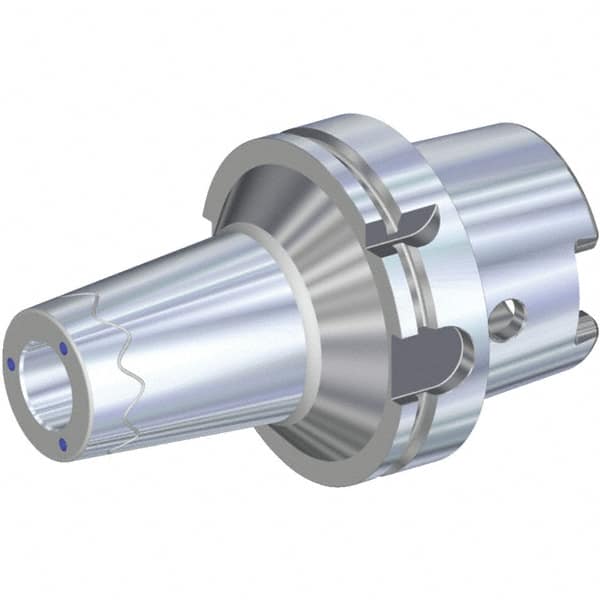 Kennametal - 1/2" Hole Diam, HSK100A Taper Shank Shrink Fit Tool Holder & Adapter - 3.74" Projection, 1.06" Nose Diam, 1.46" Clamping Depth, 25,000 RPM, Through Coolant - Exact Industrial Supply