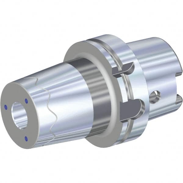 Kennametal - 25mm Hole Diam, HSK100A Taper Shank Shrink Fit Tool Holder & Adapter - 110mm Projection, 63mm Nose Diam, 48mm Clamping Depth, 25,000 RPM, Through Coolant - Exact Industrial Supply