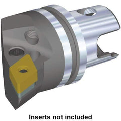 Kennametal - Left Hand Cut, Size KM50, DN.. Insert Compatiblity, Internal or External Modular Turning & Profiling Cutting Unit Head - 35mm Ctr to Cutting Edge, 50mm Head Length, Through Coolant, Series Kenlever - Benchmark Tooling