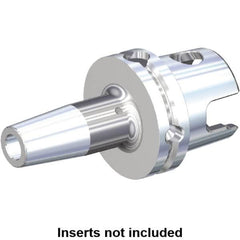 Kennametal - 32mm Hole Diam, KM80ATC Modular Connection Shrink Fit Tool Holder & Adapter - 120mm Projection, 44mm Nose Diam, 51mm Clamping Depth, 15,000 RPM, Through Coolant - Exact Industrial Supply