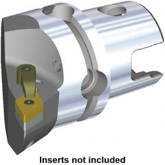 Kennametal - Right Hand Cut, Size KM50, DN.. Insert Compatiblity, Internal or External Modular Turning & Profiling Cutting Unit Head - 35mm Ctr to Cutting Edge, 50mm Head Length, Through Coolant, Series M-Clamping - Benchmark Tooling