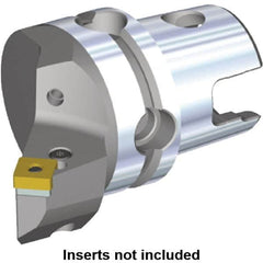 Kennametal - Right Hand Cut, Size KM50, SN.. Insert Compatiblity, Internal or External Modular Turning & Profiling Cutting Unit Head - 35mm Ctr to Cutting Edge, 50mm Head Length, Through Coolant, Series Kenlever - Benchmark Tooling