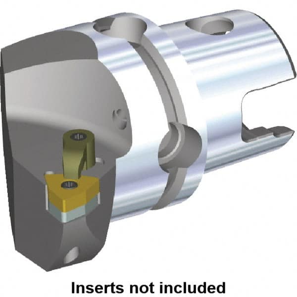 Kennametal - Left Hand Cut, Size KM40, WN.. Insert Compatiblity, Internal or External Modular Turning & Profiling Cutting Unit Head - 27mm Ctr to Cutting Edge, 40mm Head Length, Through Coolant, Series M-Clamping - Benchmark Tooling