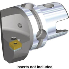 Kennametal - Right Hand Cut, Size KM50, CN.. Insert Compatiblity, Internal or External Modular Turning & Profiling Cutting Unit Head - 35mm Ctr to Cutting Edge, 50mm Head Length, Through Coolant, Series Kenlever - Benchmark Tooling