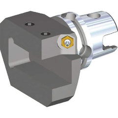 Kennametal - Right Hand Cut, Size KM80TS, Modular Turning & Profiling Cutting Unit Head - 77mm Head Length, Through Coolant - Benchmark Tooling