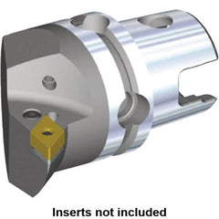 Kennametal - Right Hand Cut, Size KM50, DN.. Insert Compatiblity, Internal or External Modular Turning & Profiling Cutting Unit Head - 35mm Ctr to Cutting Edge, 50mm Head Length, Through Coolant, Series Kenlever - Benchmark Tooling