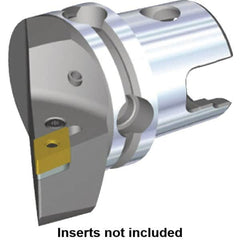 Kennametal - Left Hand Cut, Size KM50, DN.. Insert Compatiblity, Modular Turning & Profiling Cutting Unit Head - 35mm Ctr to Cutting Edge, 50mm Head Length, Through Coolant, Series Kenlever - Benchmark Tooling