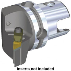 Kennametal - Left Hand Cut, Size KM50, V.GR.. Insert Compatiblity, Modular Turning & Profiling Cutting Unit Head - 35mm Ctr to Cutting Edge, 50mm Head Length, Through Coolant, Series Top Notch - Benchmark Tooling