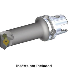 Kennametal - Right Hand Cut, 32mm Min Bore Diam, Size KM40 Modular Boring Cutting Unit Head - 2.9528" Max Bore Depth, Through Coolant, Compatible with DN.. - Benchmark Tooling