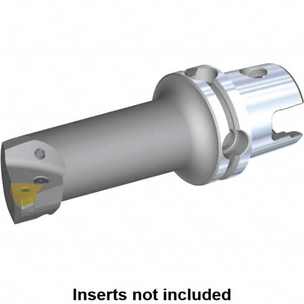 Kennametal - Left Hand Cut, 32mm Min Bore Diam, Size KM40 Modular Boring Cutting Unit Head - 3.0315" Max Bore Depth, Through Coolant, Compatible with WN.. - Benchmark Tooling