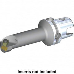 Kennametal - Insert Style NG 3R, 70mm Head Length, Left Hand Cut, Internal Modular Threading Cutting Unit Head - System Size KM40TS, 17mm Center to Cutting Edge, Series Top Notch - Benchmark Tooling