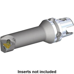 Kennametal - Insert Style LT 16NR, 80mm Head Length, Right Hand Cut, Internal Modular Threading Cutting Unit Head - System Size KM40TS, 11mm Center to Cutting Edge, Series LT Threading - Benchmark Tooling