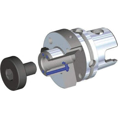 Kennametal - KM80ATC Modular Connection 27mm Pilot Diam Shell Mill Holder - 40mm Flange to Nose End Projection, 60mm Nose Diam, M12x1.75 Lock Screw, Through-Spindle Coolant - Exact Industrial Supply