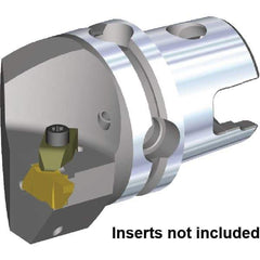 Kennametal - NG2L Insert, 40mm Head Length, Modular Grooving Cutting Unit Head - Right Hand Cut, System Size KM40, Through Coolant, Series Top Notch - Benchmark Tooling