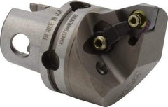 Kennametal - Right Hand Cut, Size KM40, WN.. Insert Compatiblity, Internal or External Modular Turning & Profiling Cutting Unit Head - 27mm Ctr to Cutting Edge, 40mm Head Length, Through Coolant, Series M-Clamping - Benchmark Tooling