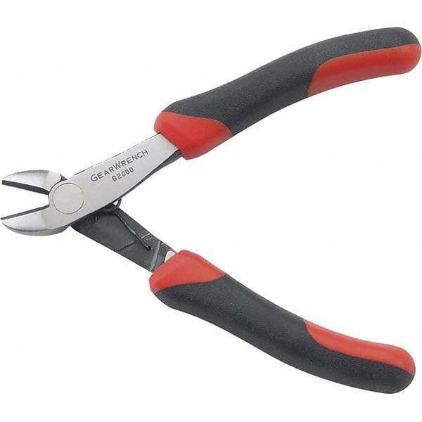 GearWrench - Cutting Pliers - 5" BLK/RED SLIM HNDL MINI DIAG CUTTING PLIERS - Benchmark Tooling