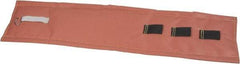 Hi-Temp - 36" High x 12" Wide x 1" Thick Coated Fiberglass Pipeline Cooling Wrap - Pink on White - Benchmark Tooling