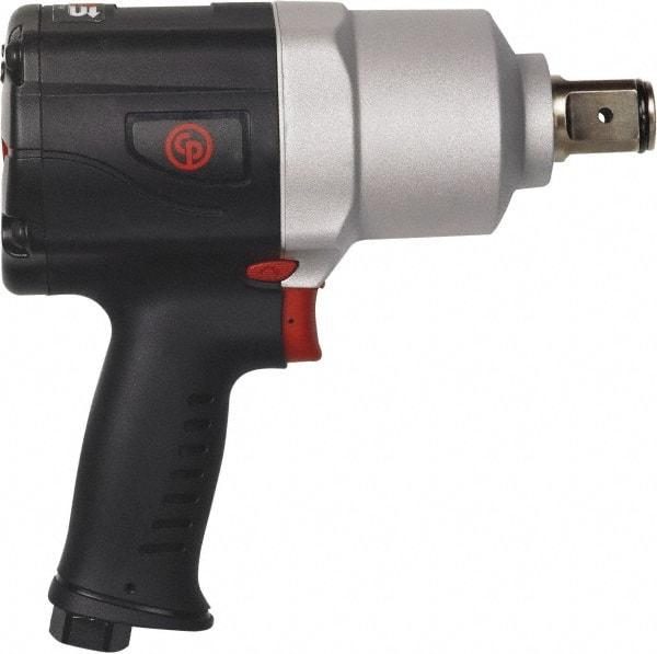 Chicago Pneumatic - 1" Drive, 7,000 RPM, 1,080 Ft/Lb Torque Impact Wrench - Pistol Grip Handle, 1,200 IPM, 31 CFM, 90 psi, 3/8" NPT Inlet - Benchmark Tooling