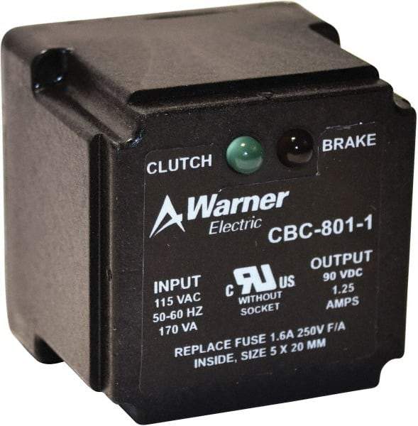 Warner Electric - Octal Socket Clutch Power Supply - For Use with Any 90V Clutch or Brake - Benchmark Tooling