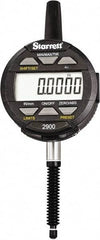 Starrett - 1" Max Measurement, 0.0005" Graduation, Electronic Drop Indicator - Accurate to 0.001", Inch & Metric System, LCD Display - Benchmark Tooling