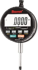 Starrett - 1" Max Measurement, 0.00005, 0.0001, 0.0005 & 0.001" Graduation, Electronic Drop Indicator - Accurate to 0.0001", Inch & Metric System, LCD Display - Benchmark Tooling