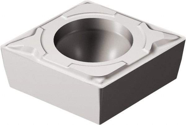 Sandvik Coromant - CCMT21.51 KF Grade H13A Carbide Turning Insert - Uncoated, 80° Diamond, 1/4" Inscr Circle, 3/32" Thick, 1/64" Corner Radius - Benchmark Tooling