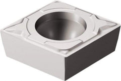 Sandvik Coromant - CCMT21.51 KF Grade H13A Carbide Turning Insert - Uncoated, 80° Diamond, 1/4" Inscr Circle, 3/32" Thick, 1/64" Corner Radius - Benchmark Tooling